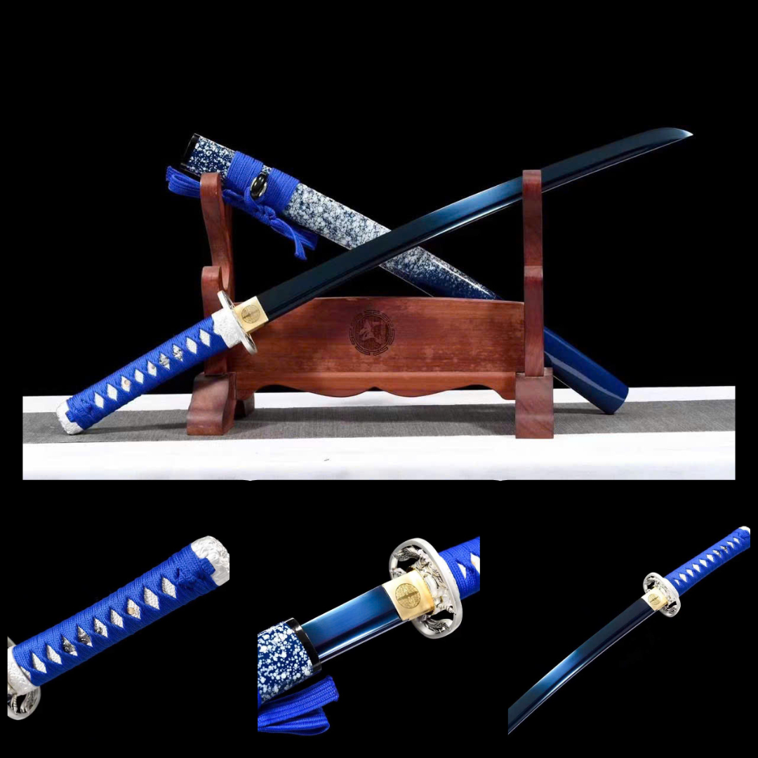 Wakizashi thép mangane / Tôi luyện màu [MSP 32]